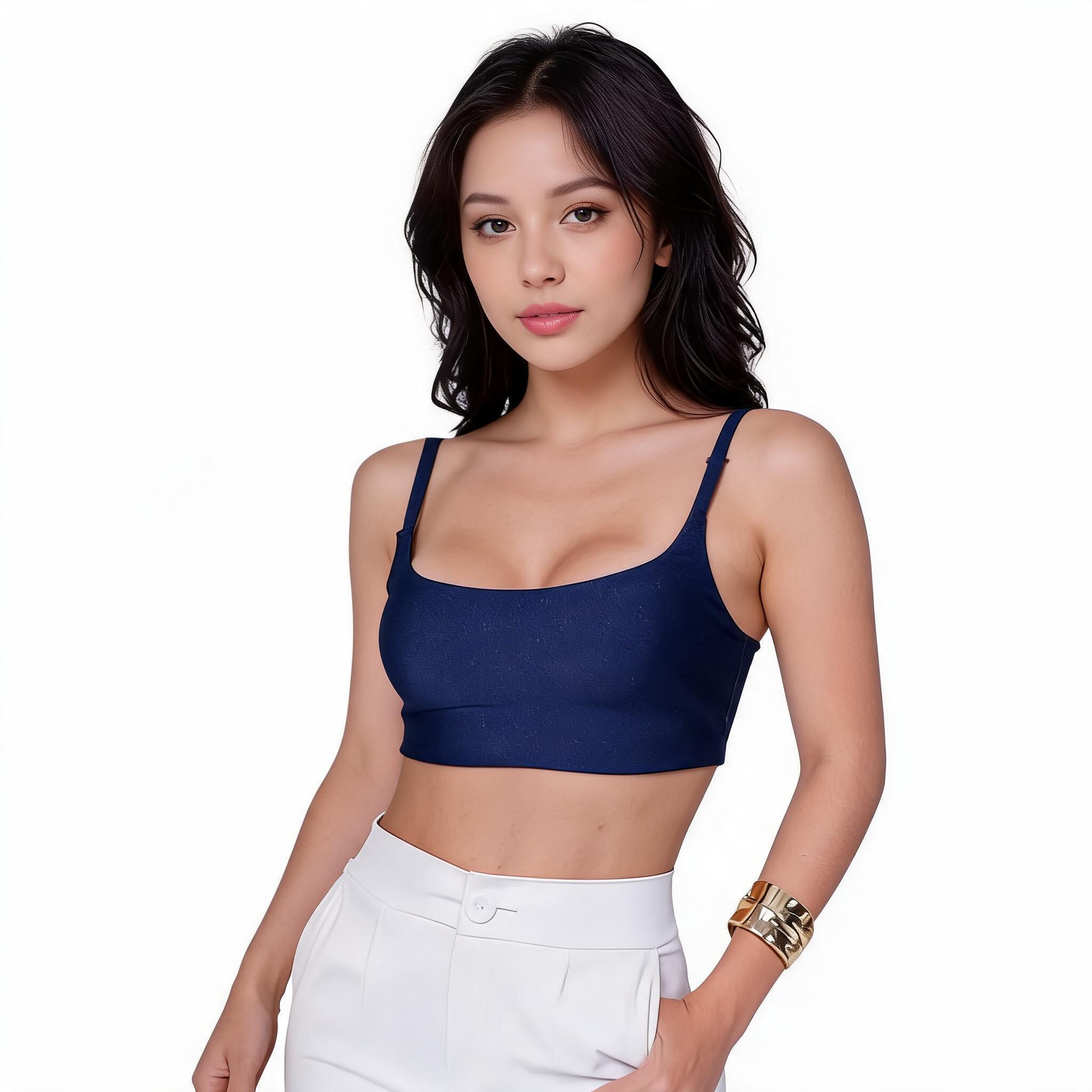 Top Cropped Fitness Alcinha em Tecido Liganet Malha Fria - Kineton Fit