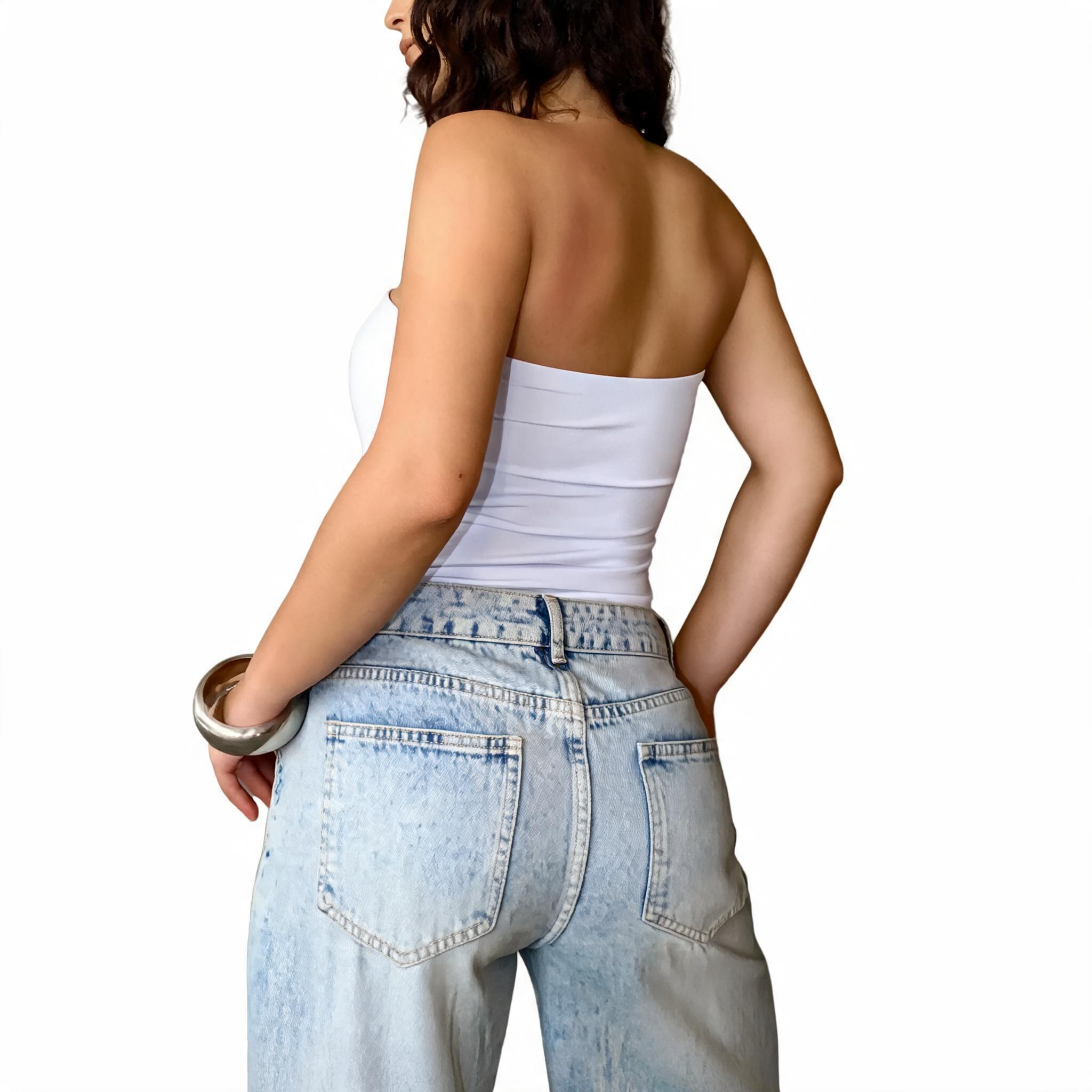 Top Faixa Fitness Tomara que Caia Tecido Duplo Premium Tube - Kineton Fit