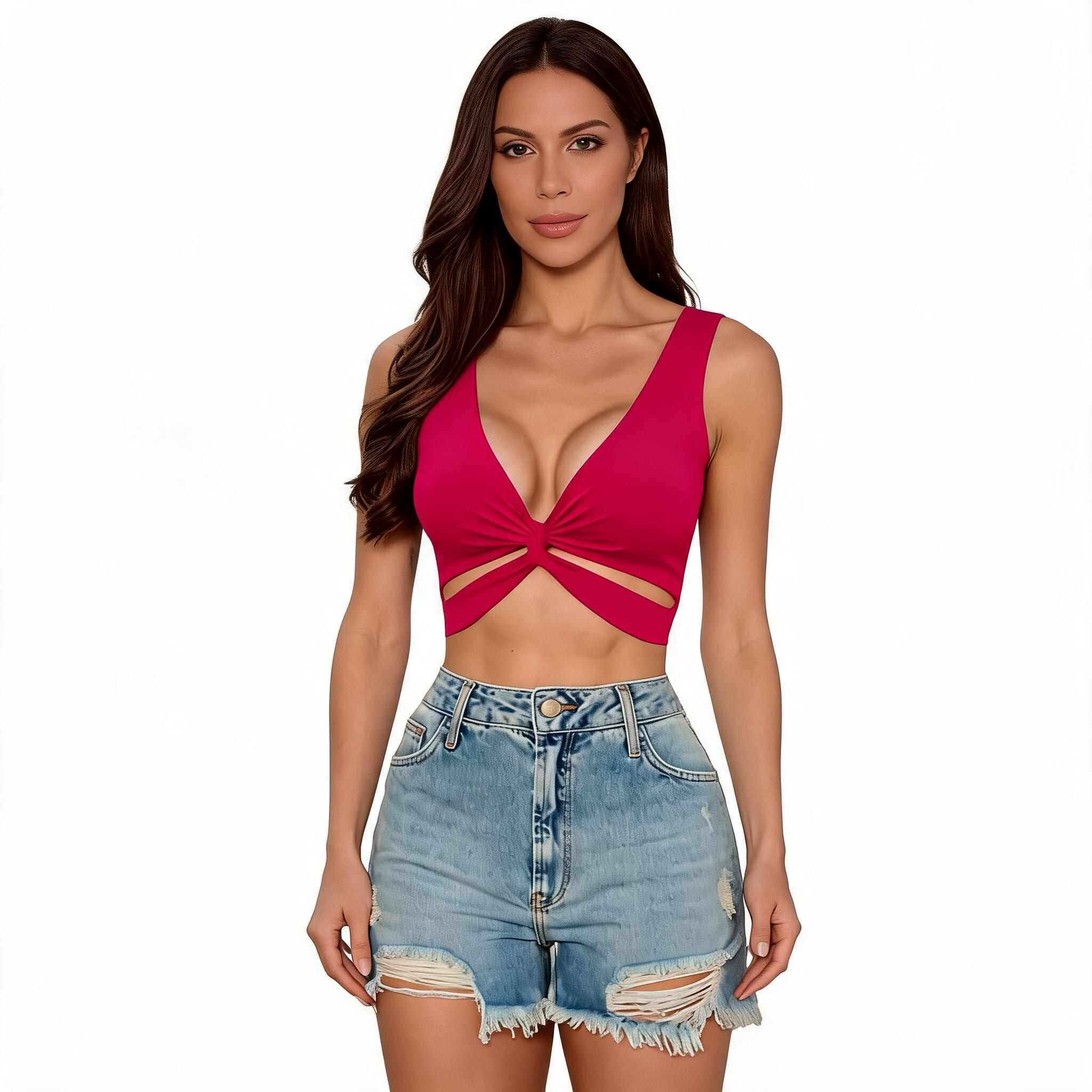 Cropped Fitness de Alta Compressão Alças Cruzadas com Bojo Integrado - Kineton Fit