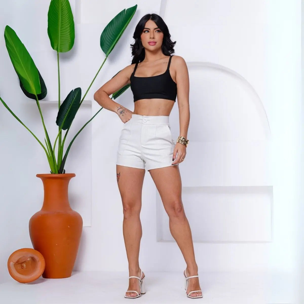 Top Cropped Fitness Alcinha em Tecido Liganet Malha Fria - Kineton Fit
