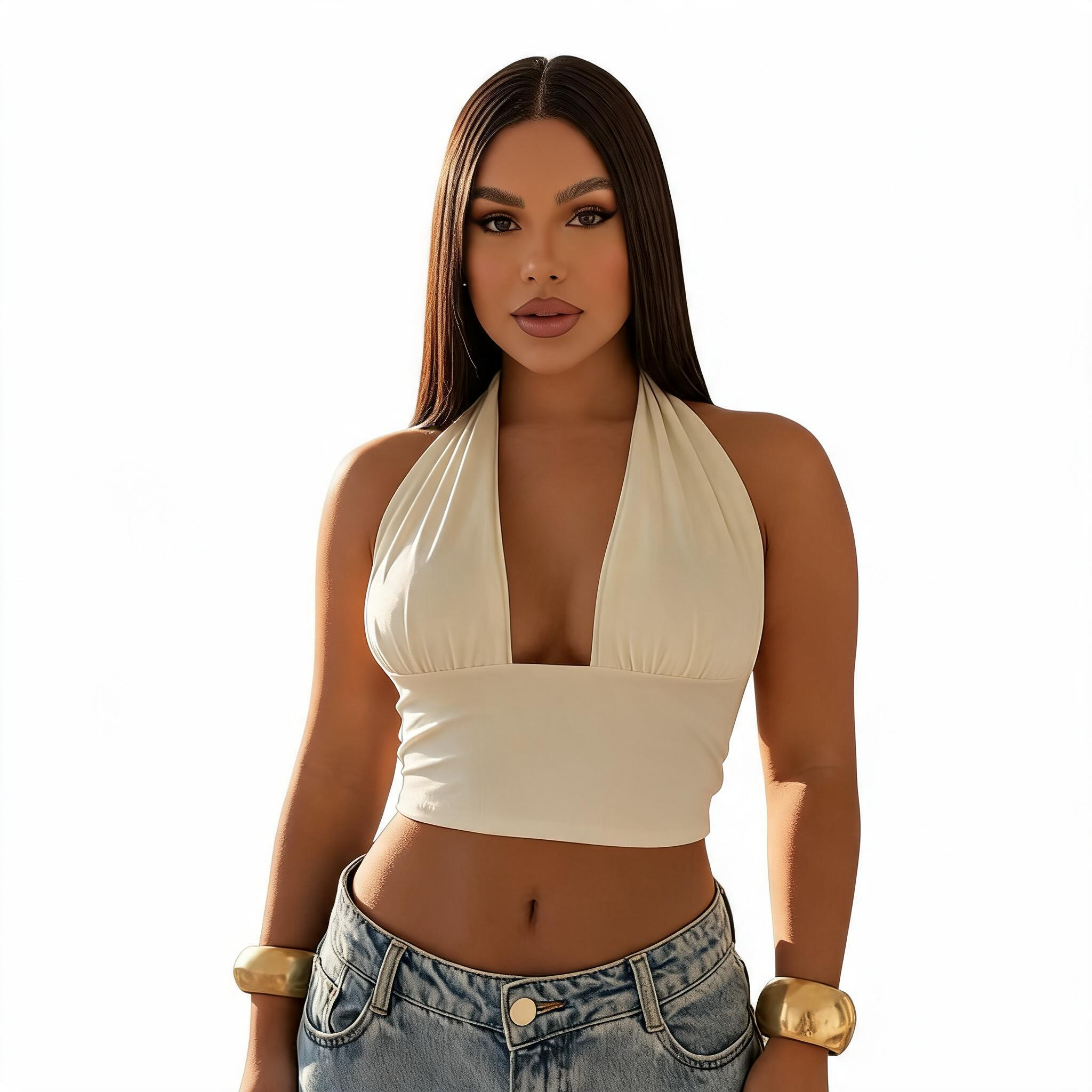 Top Cropped Frente Única Multiformas com Bojo Integrado - Kineton Fit