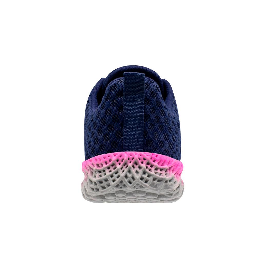 Tênis Esportivo Feminino Youth Class Ghost 2 Azul Marinho e Rosa para Caminhada